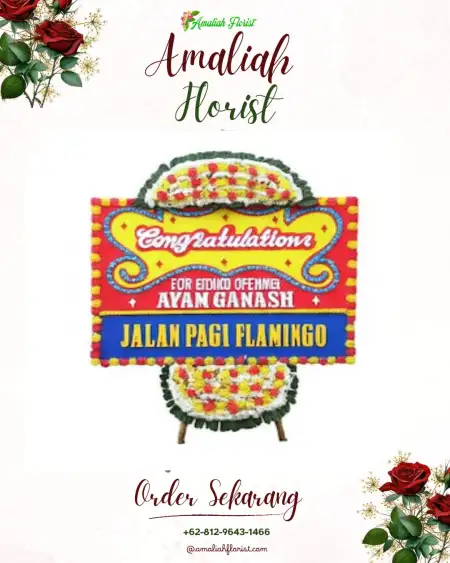 Sewa Papan Bunga Beduri